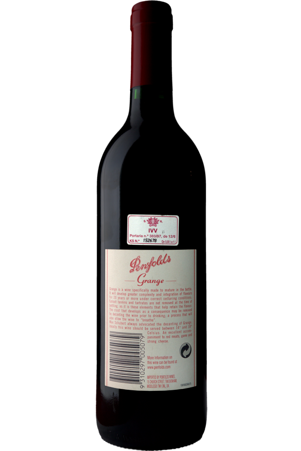 WineVins Penfolds Grange 1998