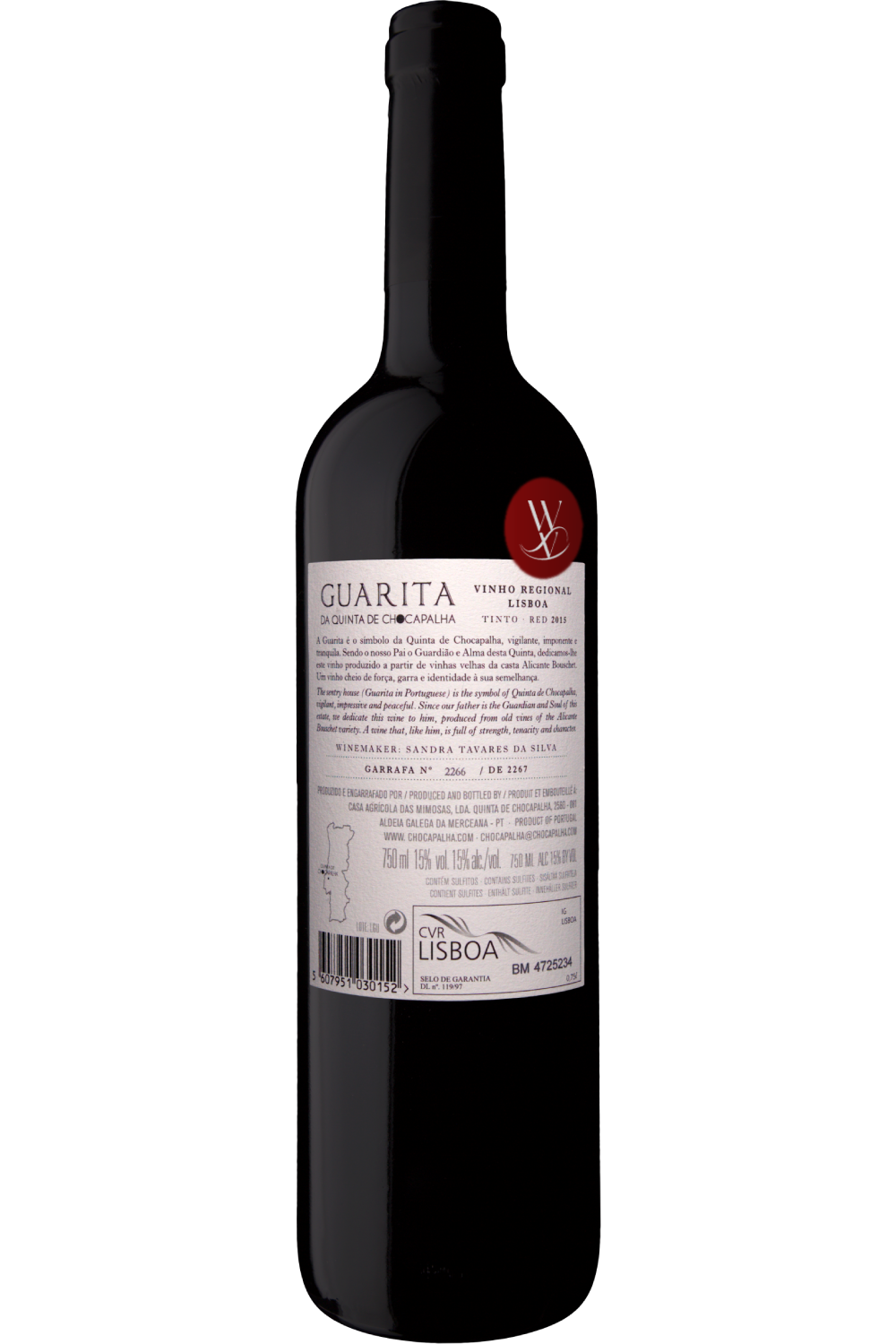 WineVins Quinta de Chocapalha Guarita Tinto 2015
