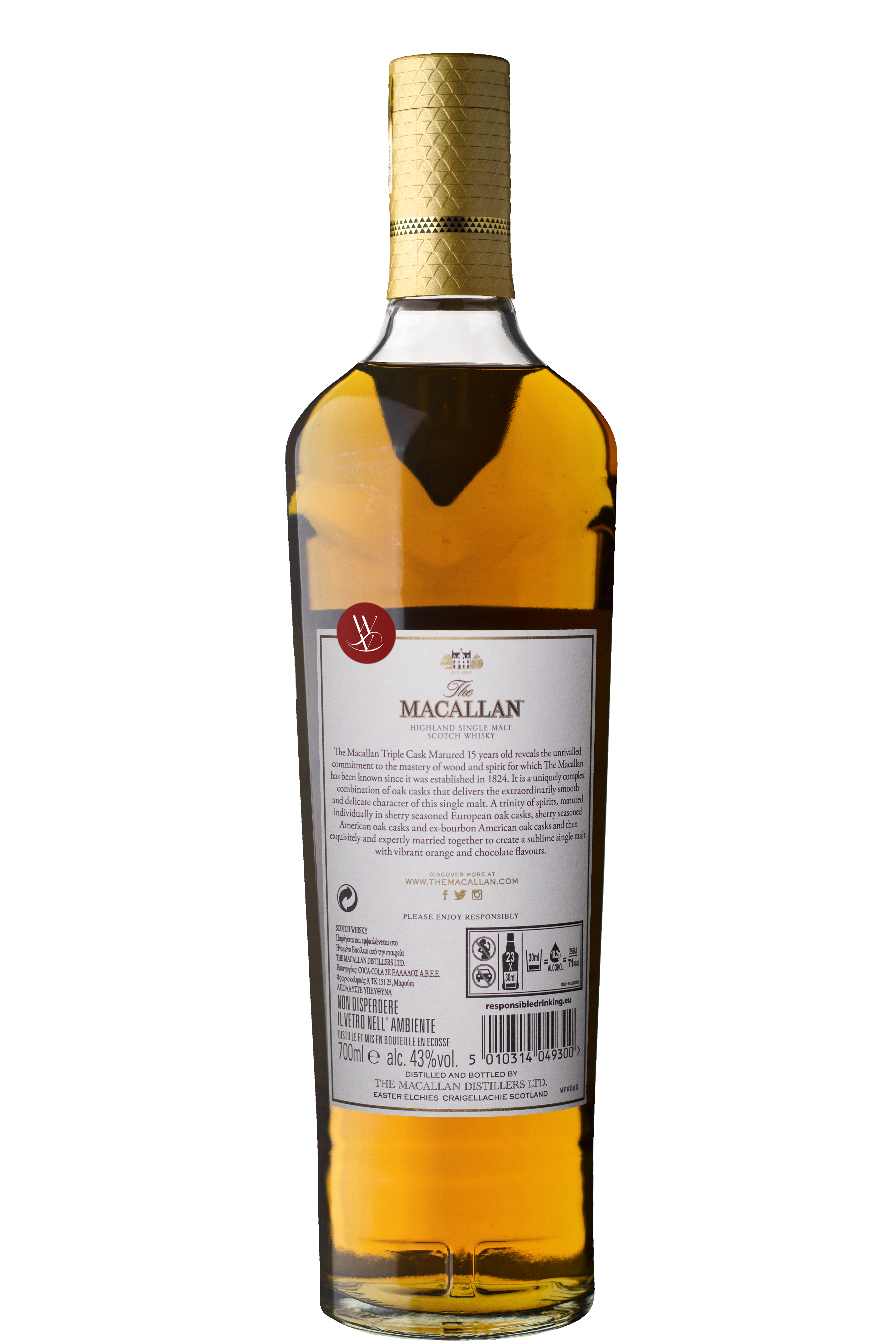 WineVins Whisky The Macallan Triple Cask 15 Anos